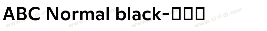 ABC Normal black字体转换